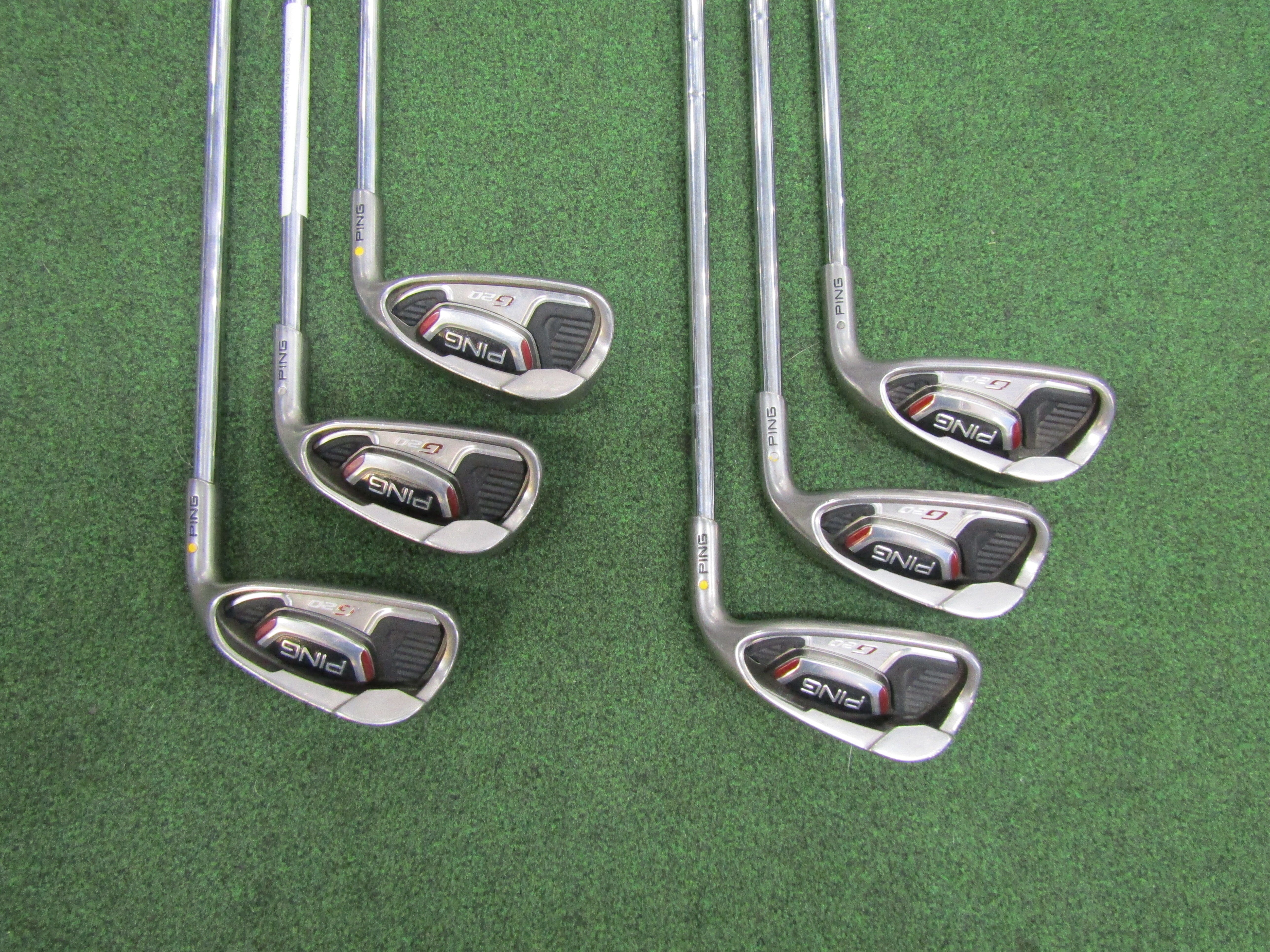 Ping G20 #6-PW Iron Set Stiff Flex Steel Men's Right Pre-Owned Iron Sets Ping
