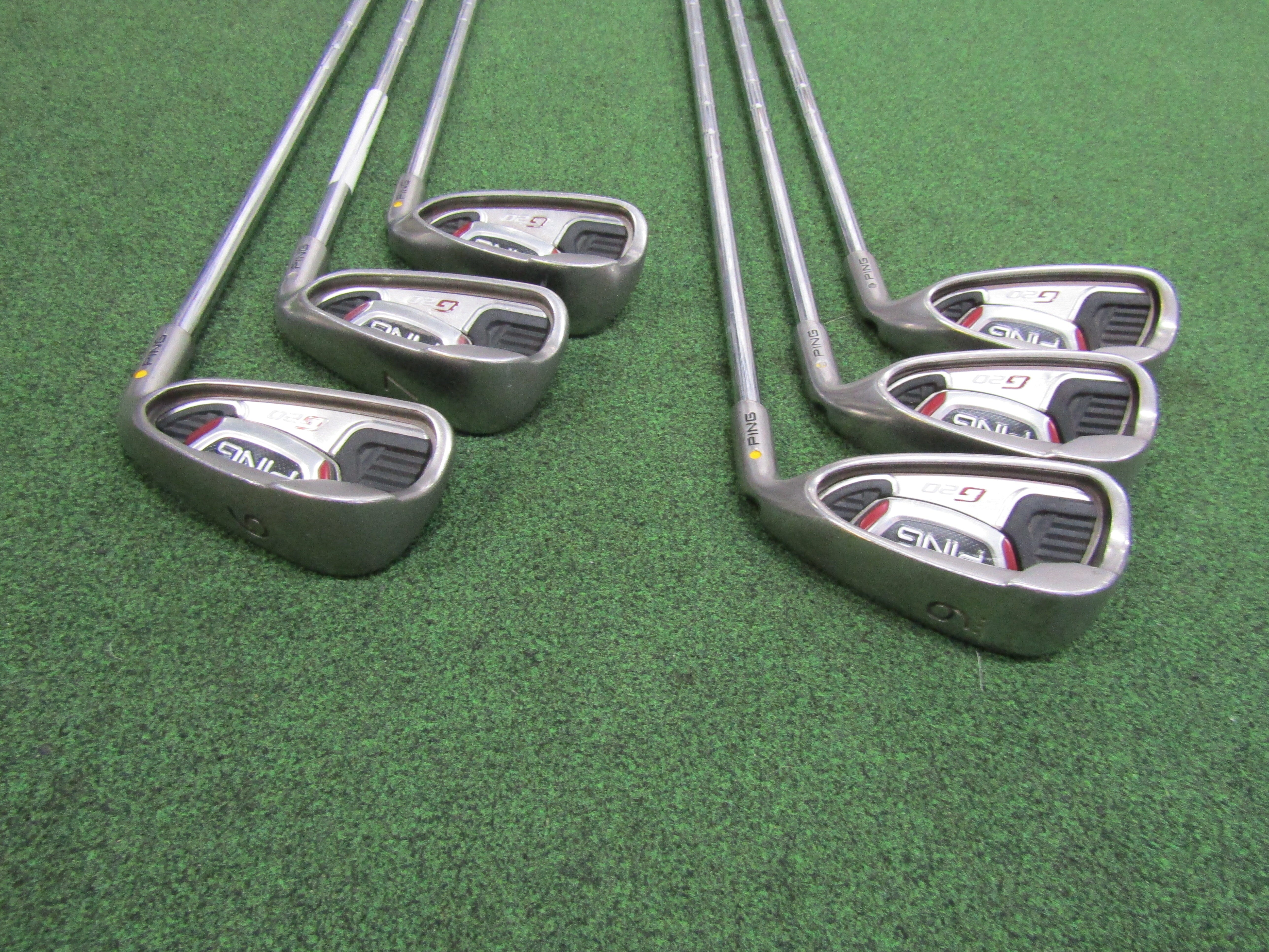 Ping G20 #6-PW Iron Set Stiff Flex Steel Men's Right Pre-Owned Iron Sets Ping