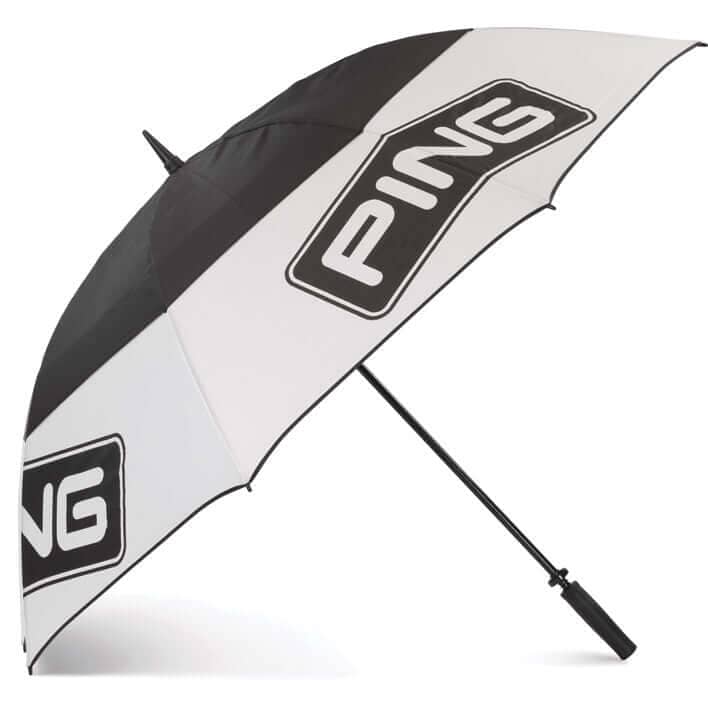 Ping Tour Double Canopy 68" Umbrella 214 Whi/Blk Umbrellas Ping