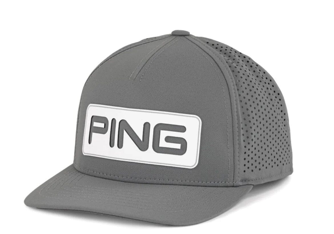 Ping Tour Vented Delta Hat Grey Headwear Ping Grey