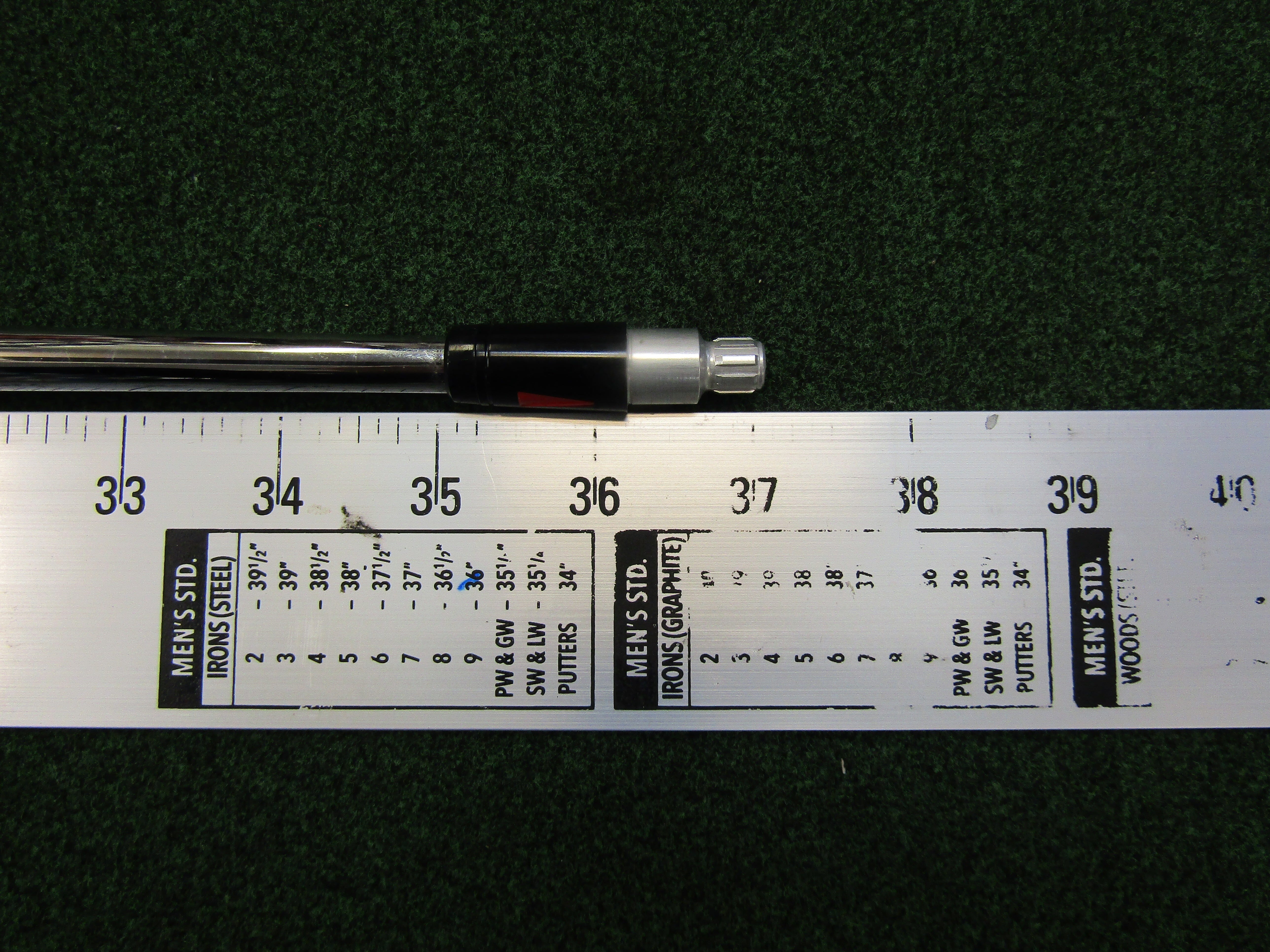 Pre-Owned TM Demo Dynamic Gold 105 S300 +1 Taper Tip .355 #7 Iron Shaft Pre-Owned Shafts True Temper