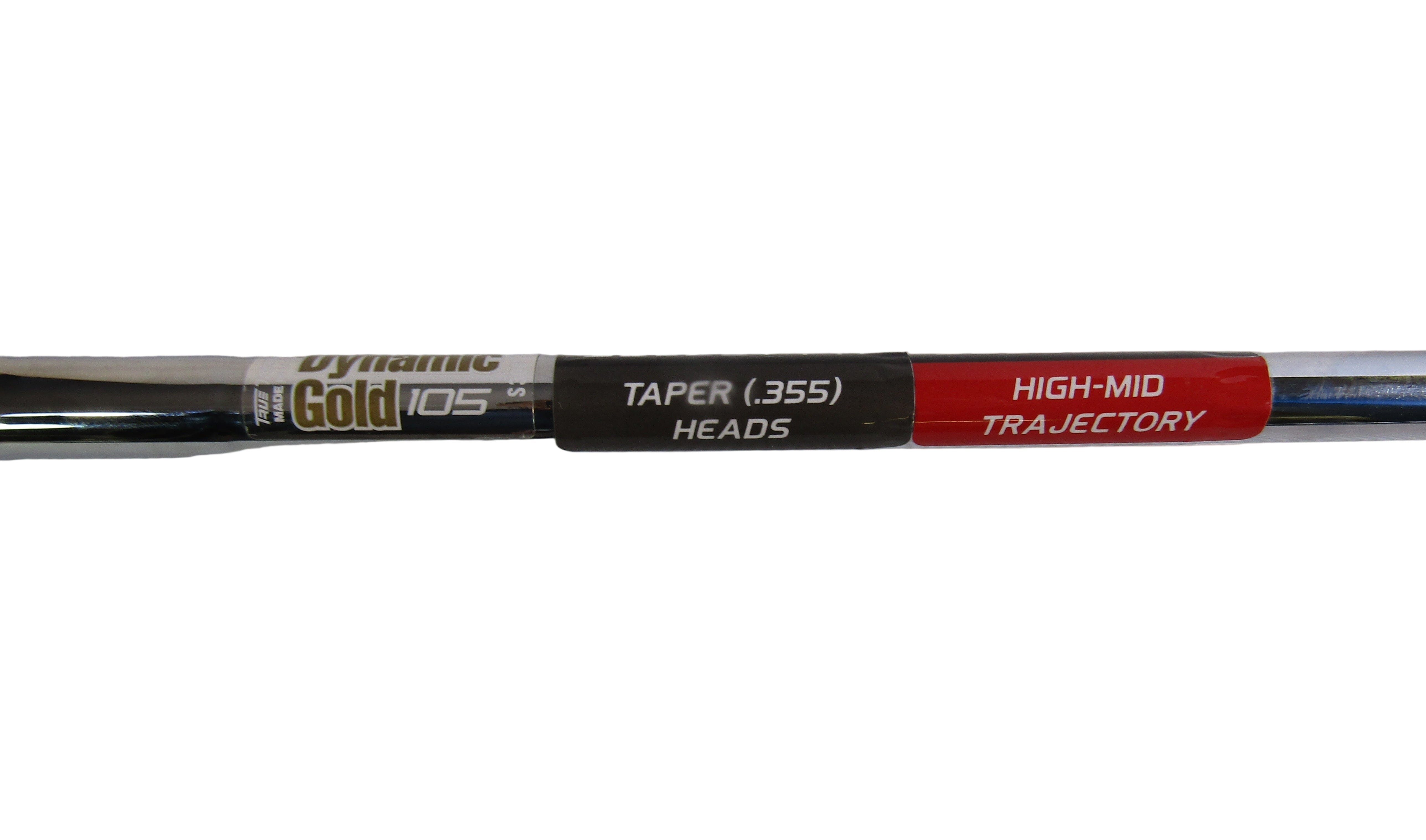 Pre-Owned TM Demo Dynamic Gold 105 S300 Taper Tip .355 #7 Iron Shaft Pre-Owned Shafts True Temper