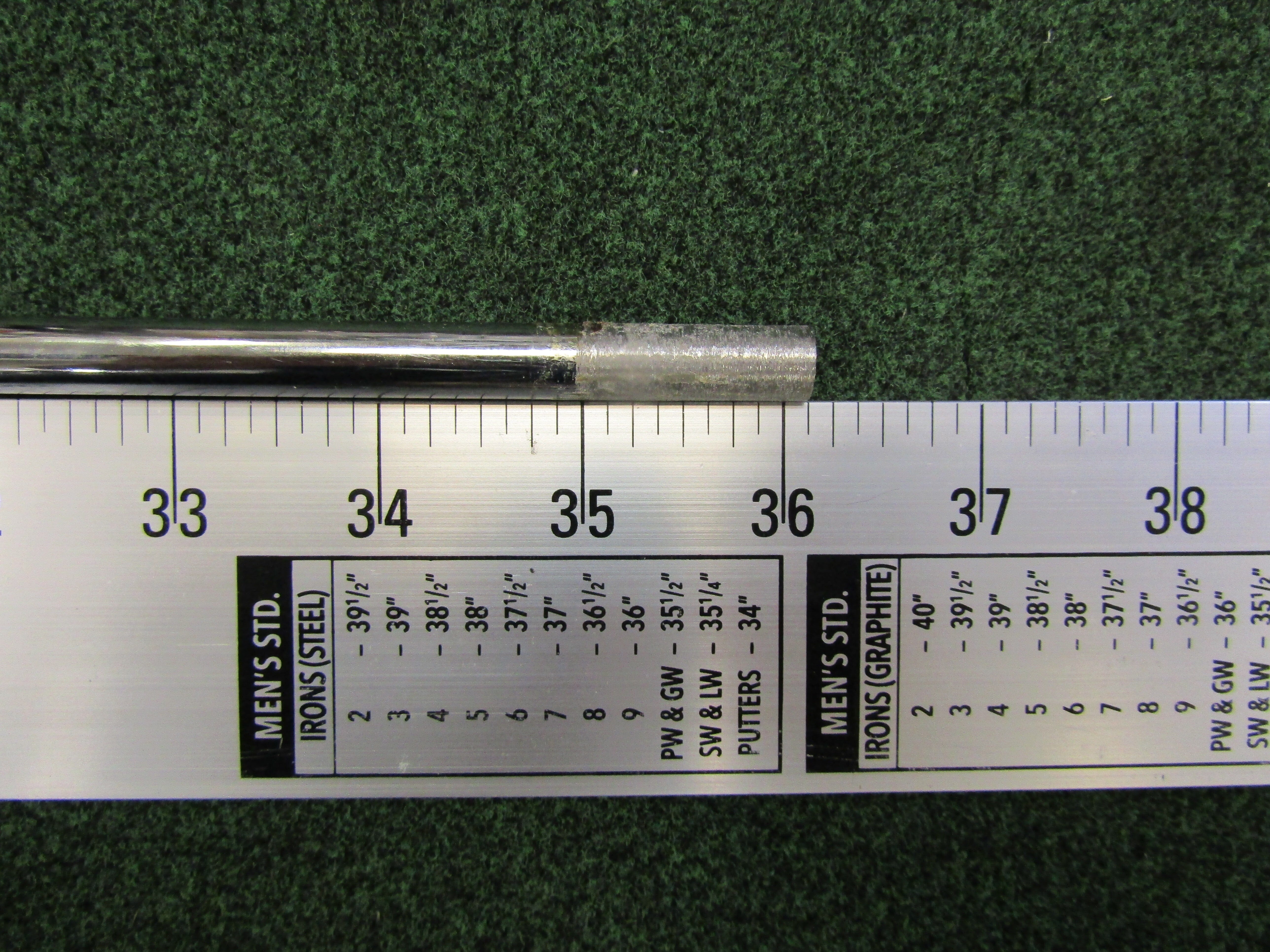 Pre-Owned TM Demo Nippon NS Pro 840 Stiff Flex Std Parallel Tip .370 #7 Iron Shaft Pre-Owned Shafts Nippon