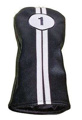 Pride Sports Driver Head Cover Black/White Head Covers Golf Trends Black