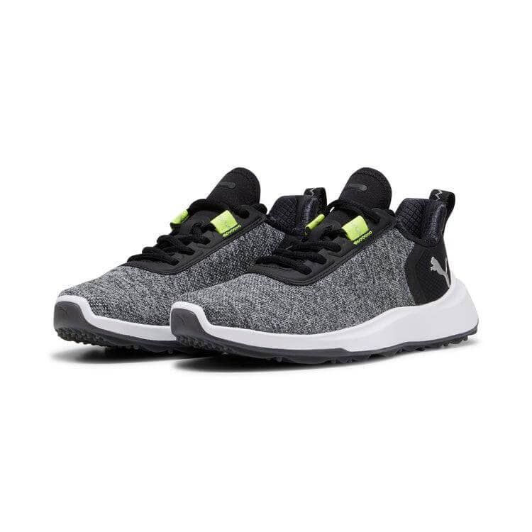 Puma Fusion Crush Sport Junior Golf Shoes Black/Grey/White/Green 379891 01 Spikeless Golf Shoe Puma