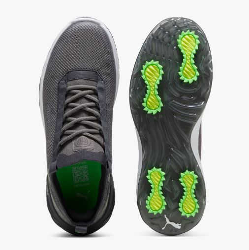 Puma Phantomcat Nitro SportGolf Shoe 310220 05 Grey/White/Green Spikeless Golf Shoe Puma