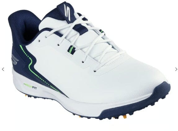 Skechers Go Golf Elite Vortex Men's Golf Shoes 214139 White/Navy Spiked Golf Shoes Skechers
