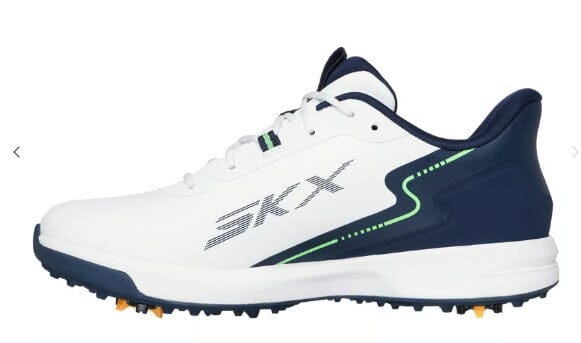 Skechers Go Golf Elite Vortex Men's Golf Shoes 214139 White/Navy Spiked Golf Shoes Skechers