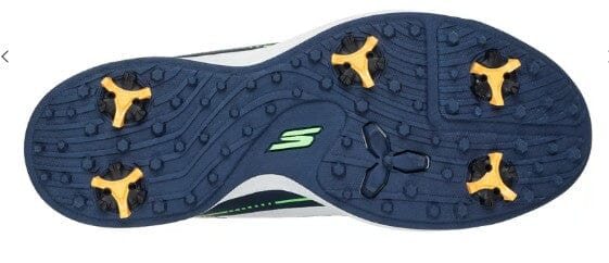 Skechers Go Golf Elite Vortex Men's Golf Shoes 214139 White/Navy Spiked Golf Shoes Skechers