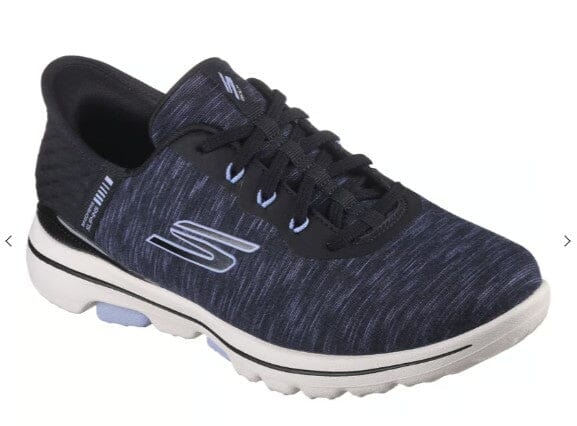 Skechers Go Golf Walk 5 Women's Golf Shoes 123085 Black/Lavender Spikeless Golf Shoe Skechers