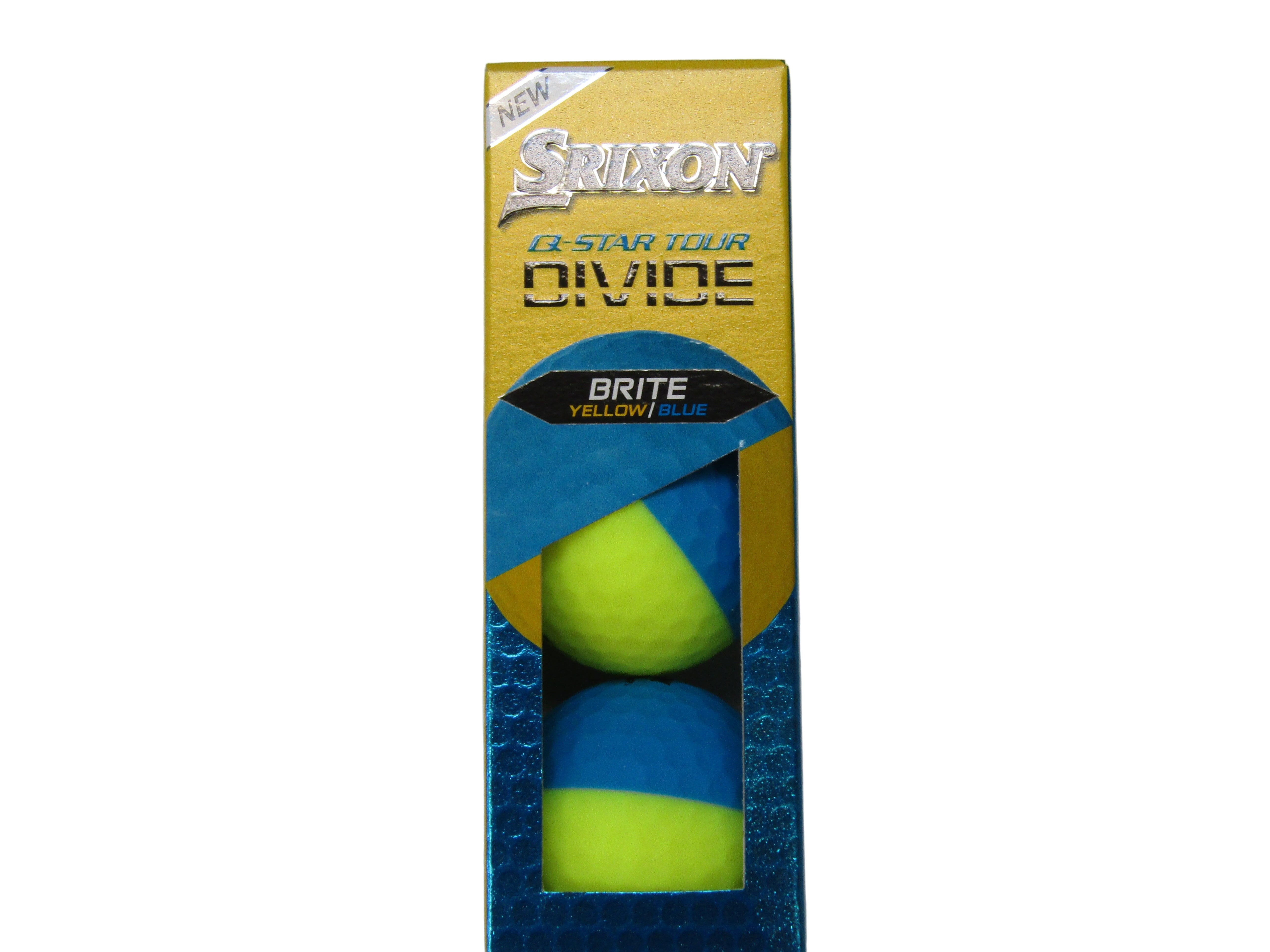 Srixon Q-Star Tour Divide 2 '24 Brite Golf Balls Golf Stuff - Save on New and Pre-Owned Golf Equipment Sleeve / 3 Yellow / Blue