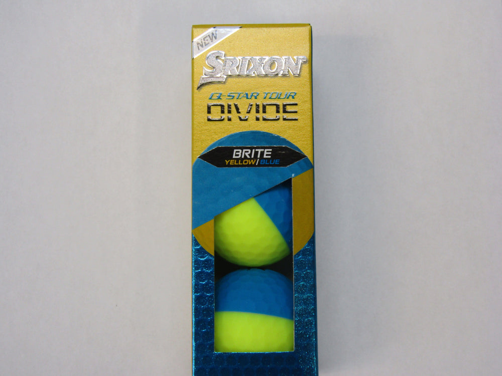 Srixon Q-Star Tour Divide 2 '24 Brite Golf Balls Golf Stuff - Save on New and Pre-Owned Golf Equipment Sleeve / 3 Yellow / Blue 