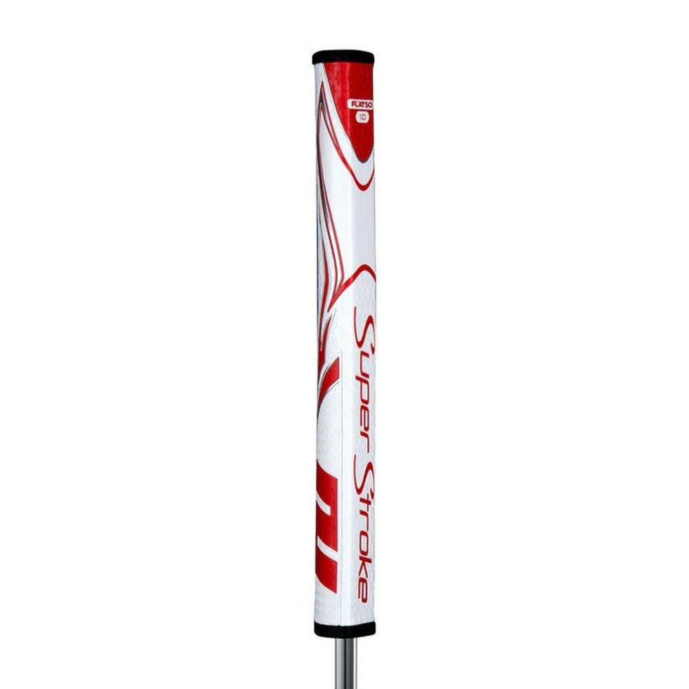 SuperStroke Zenergy Flatso 1.0 Putter Grip Golf Stuff - Save on New and Pre-Owned Golf Equipment White/Red 