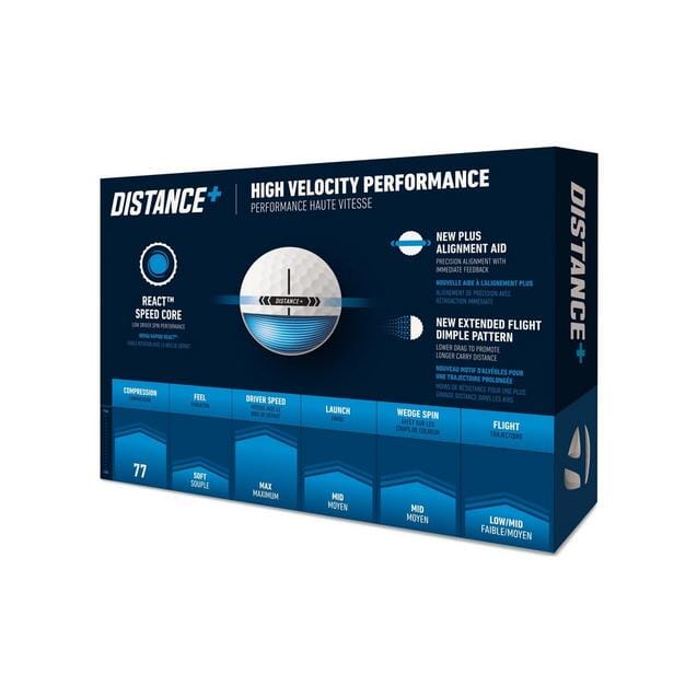 TaylorMade Distance+ White Golf Balls '25 Golf Balls TaylorMade