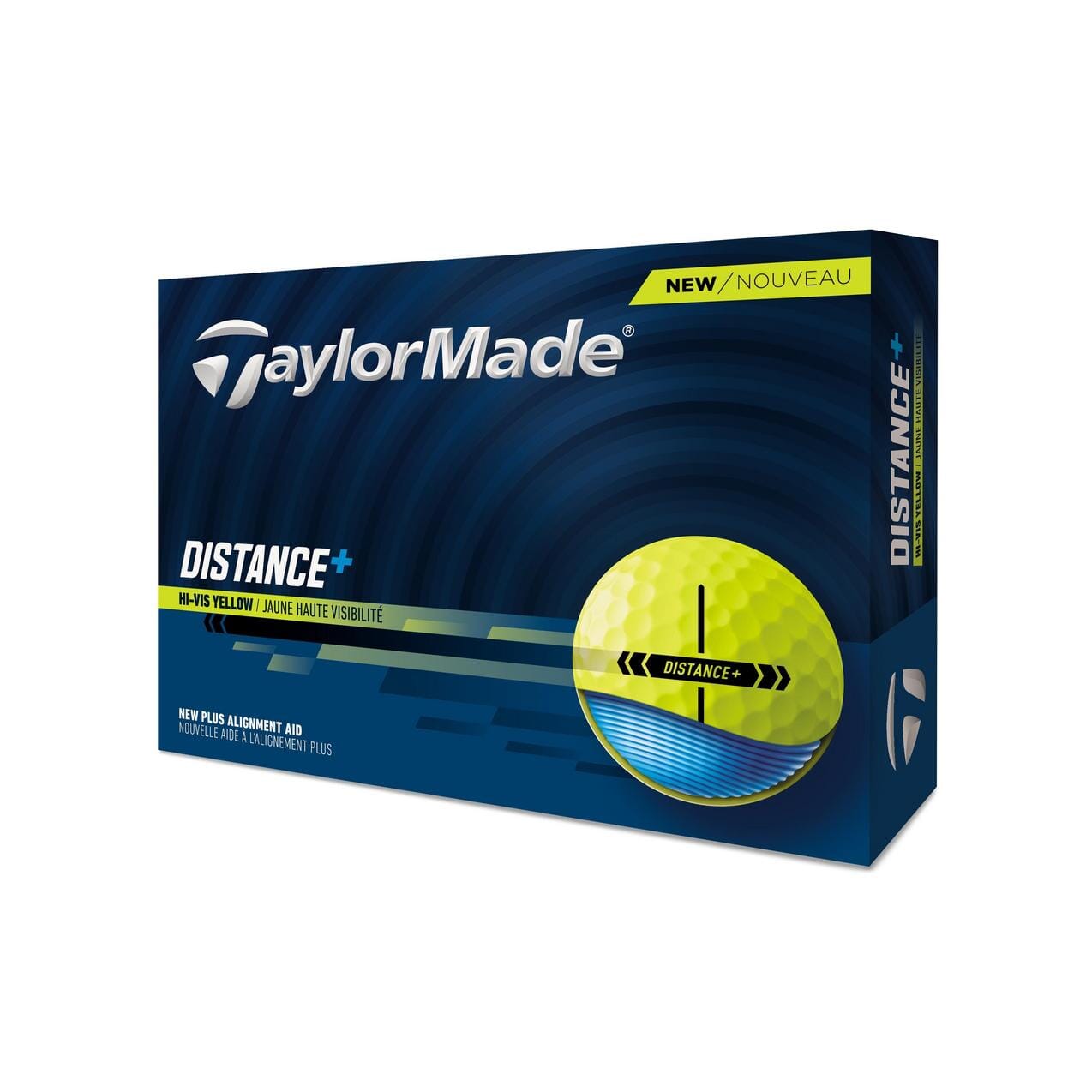 TaylorMade Distance+ Yellow Golf Balls '25 Golf Balls TaylorMade Box/12 Yellow