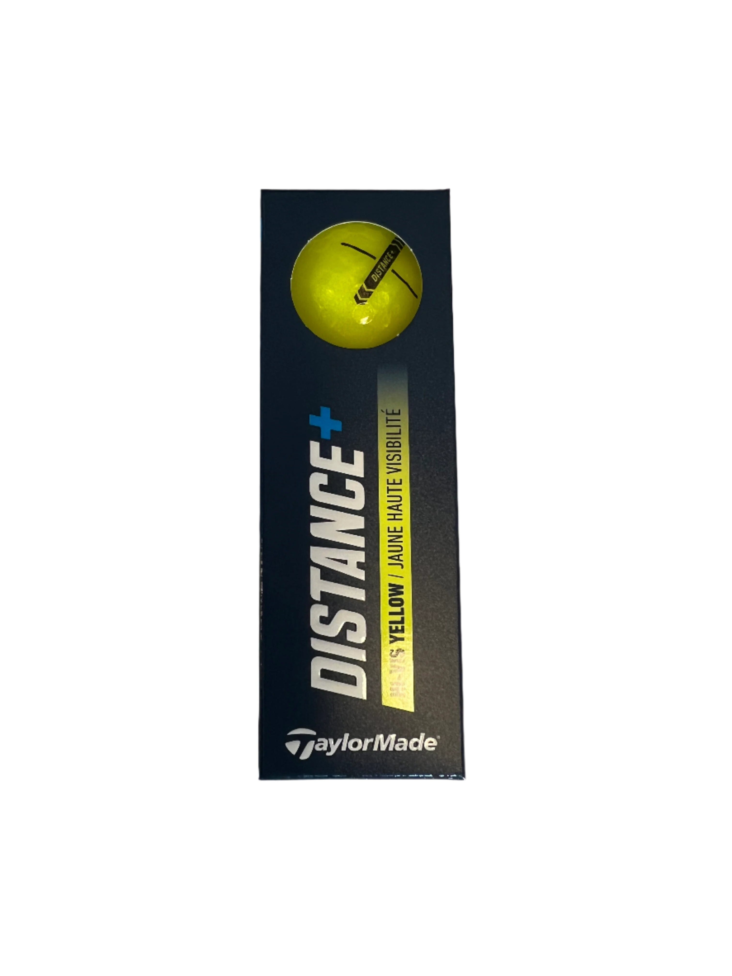TaylorMade Distance+ Yellow Golf Balls '25 Golf Balls TaylorMade Sleeve/3 Yellow
