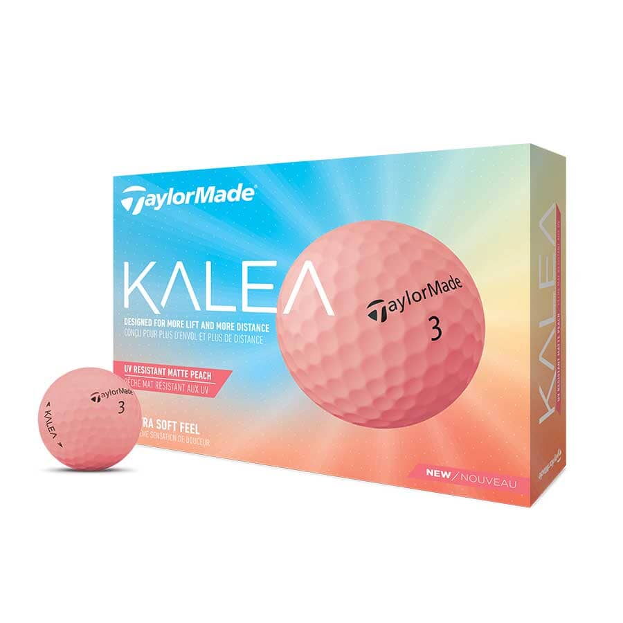 TaylorMade Kalea Matte Golf Balls TaylorMade Golf Balls TaylorMade Box/12 Peach 