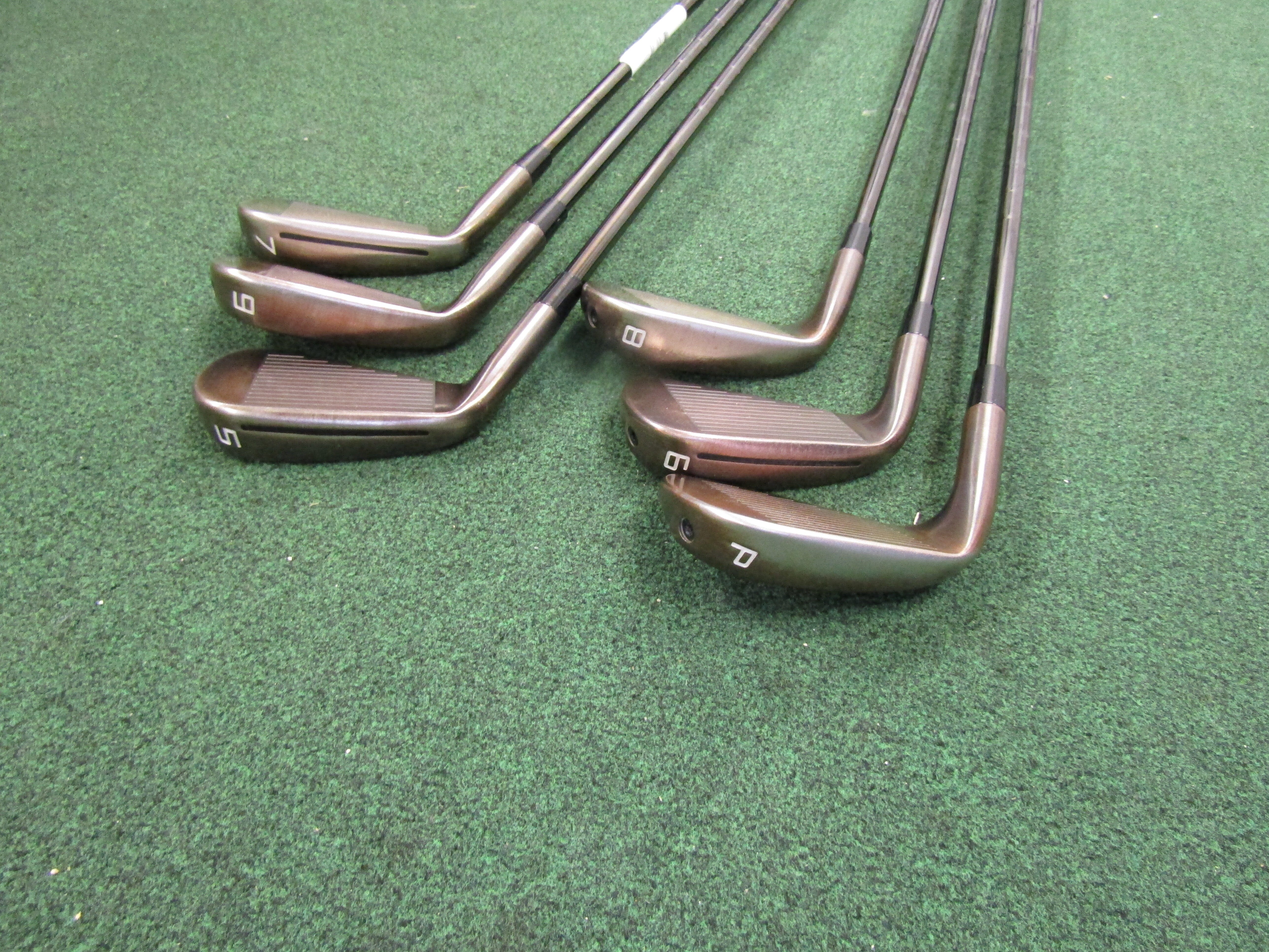 TaylorMade P-790 Copper #5 - PW 2024 6 pc. Iron Set Stiff Flex Steel Men's Right Pre-Owned Iron Sets TaylorMade