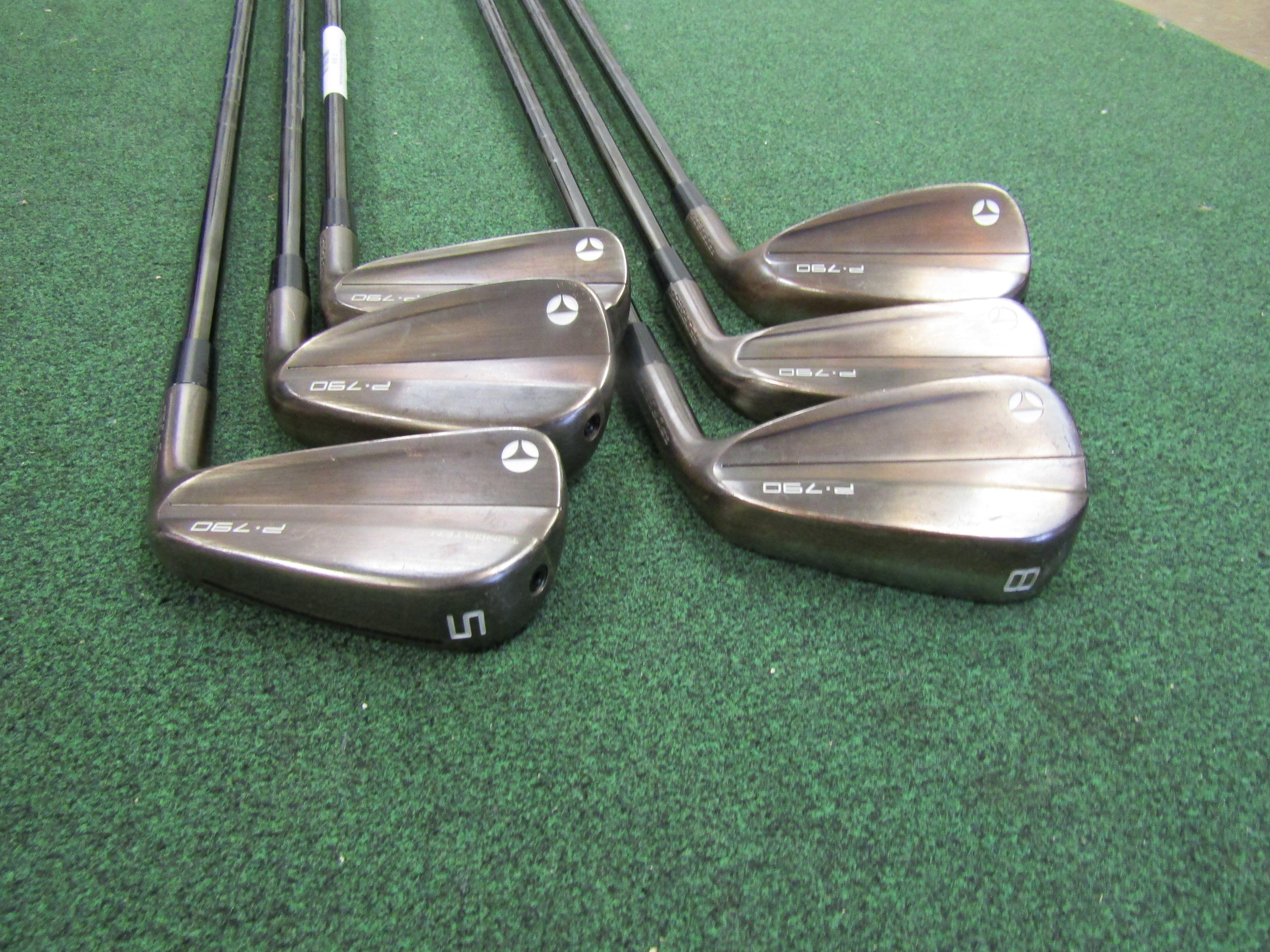TaylorMade P-790 Copper #5 - PW 2024 6 pc. Iron Set Stiff Flex Steel Men's Right Pre-Owned Iron Sets TaylorMade