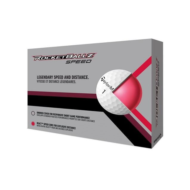 TaylorMade RocketBallz Speed White Golf Balls Golf Balls TaylorMade