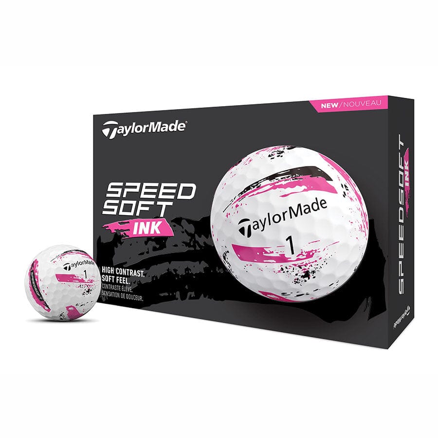 TaylorMade TM24 SpeedSoft Ink Golf Balls TaylorMade Box/12 Pink 