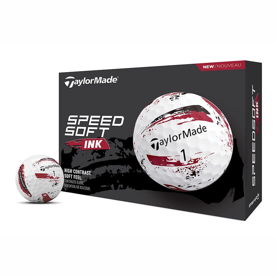 TaylorMade TM24 SpeedSoft Ink Golf Balls TaylorMade Box/12 Red