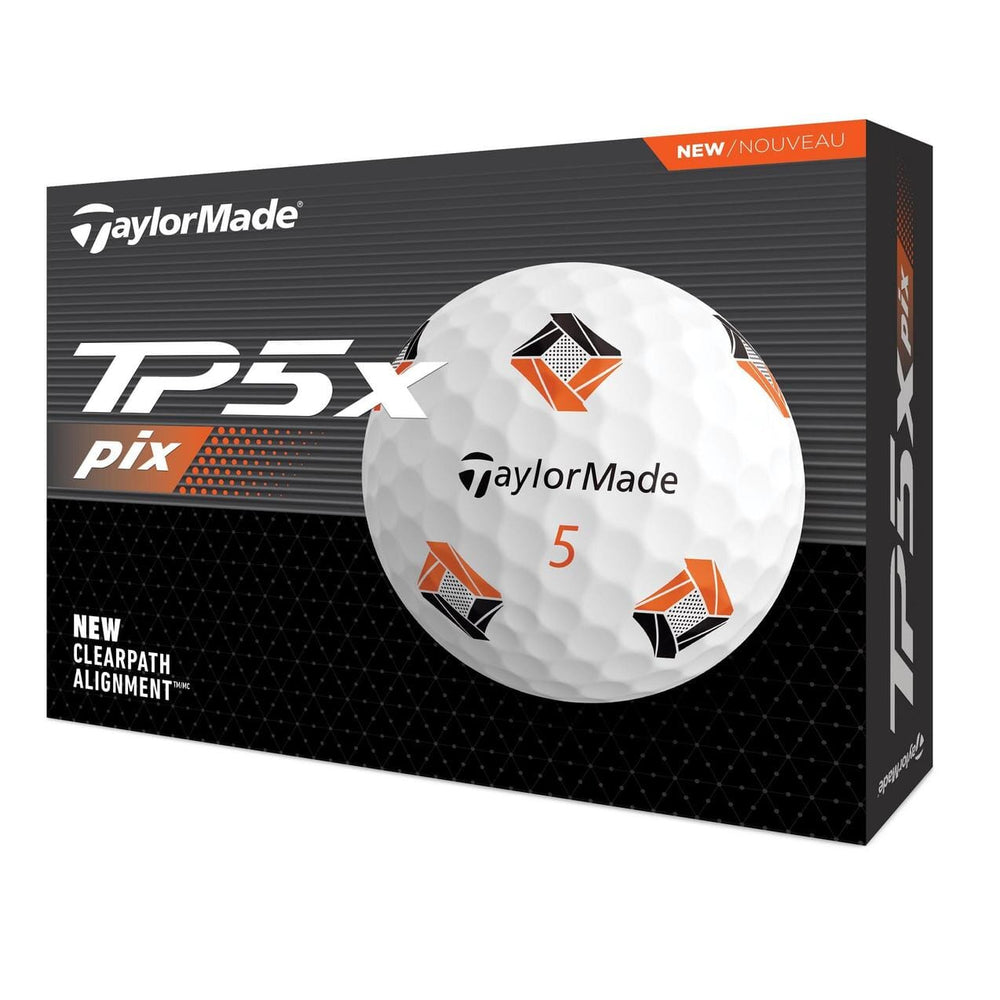 TaylorMade TM24 TP5x pix Golf Balls TaylorMade TM 24 Box/12 White 