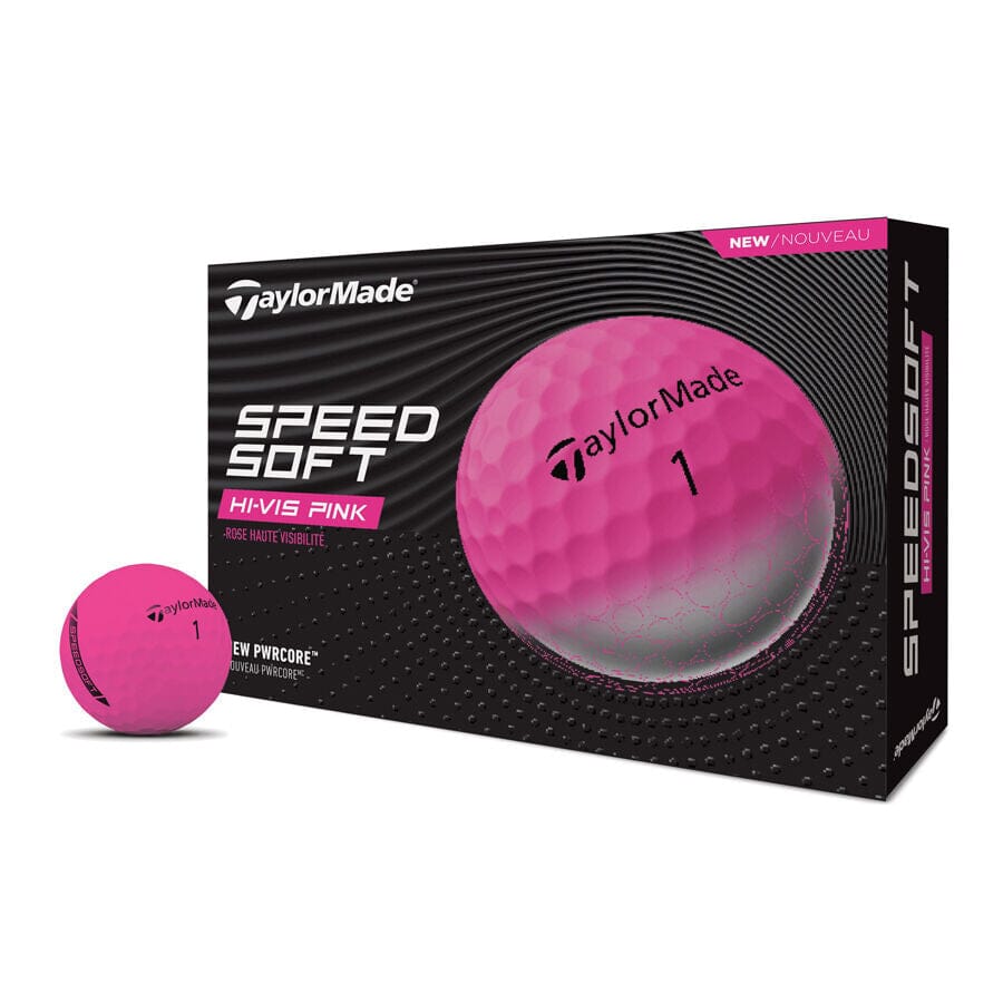 TaylorMade TM25 SpeedSoft Golf Balls Golf Balls TaylorMade Box/12 Pink