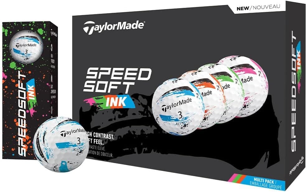 TaylorMade TM25 SpeedSoft Ink Multi Golf Balls Golf Balls TaylorMade