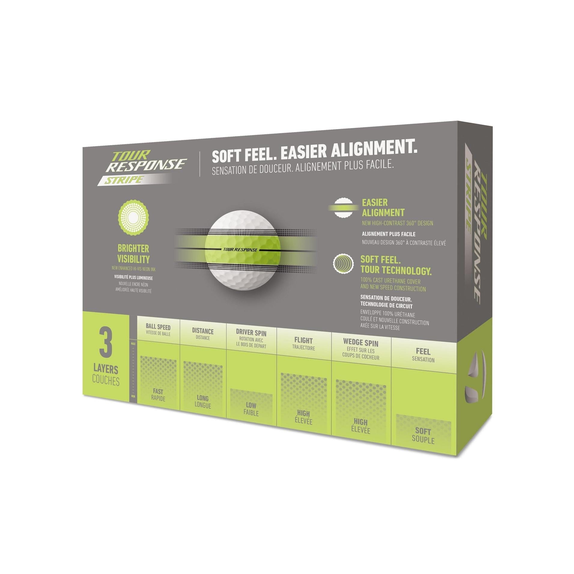 TaylorMade Tour Response Stripe '25 Golf Balls Golf Balls TaylorMade