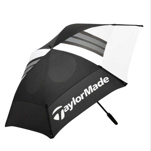 TaylorMade Tour TM25 Double Canopy Umbrella 68" Black/White Umbrellas TaylorMade