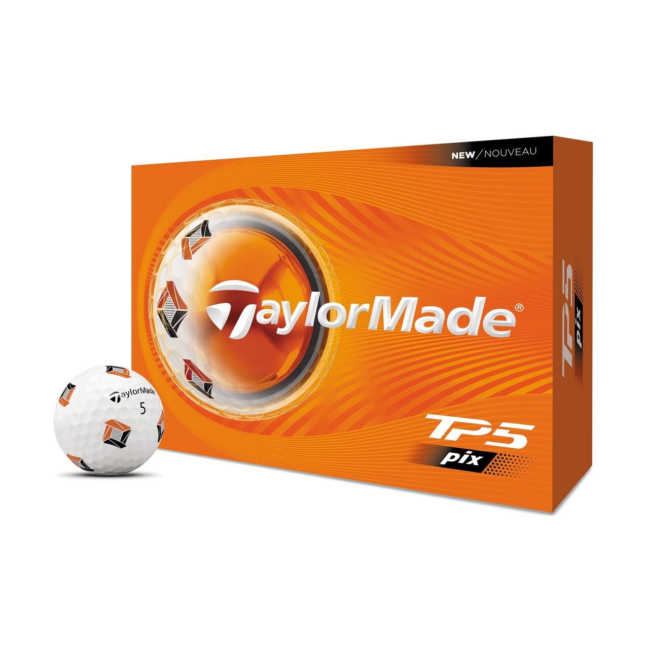 TaylorMade TP5 pix 2026 Golf Balls TaylorMade Box/12 White