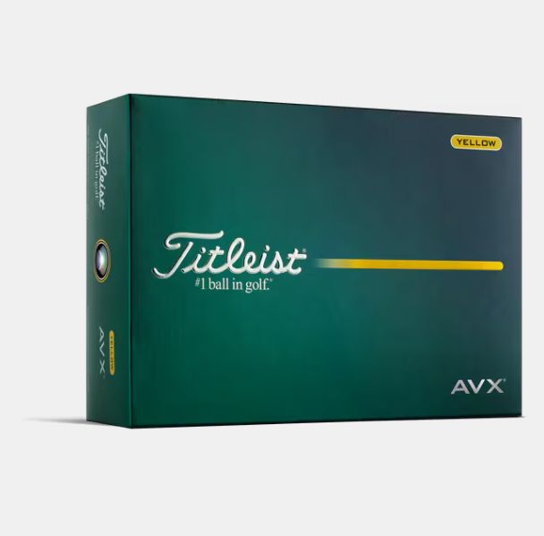 Titleist AVX 2026 Golf Balls Golf Balls Titleist Box/12 Yellow