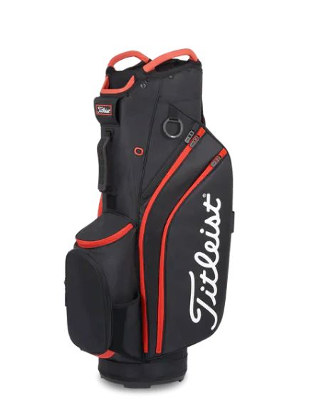 Titleist Cart 14 Lightweight Bag '22 Cart Bag Titleist Black/Black/Red