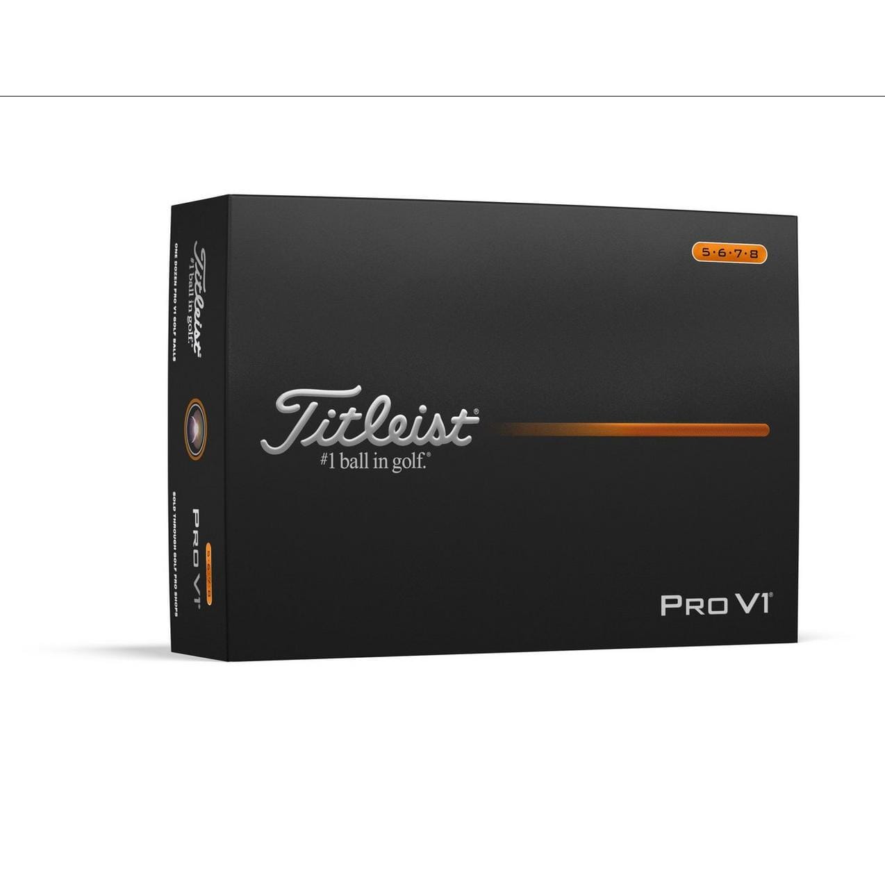 Titleist Pro V1 2025 Golf Balls Golf Balls Titleist Box/12 High Numbers White
