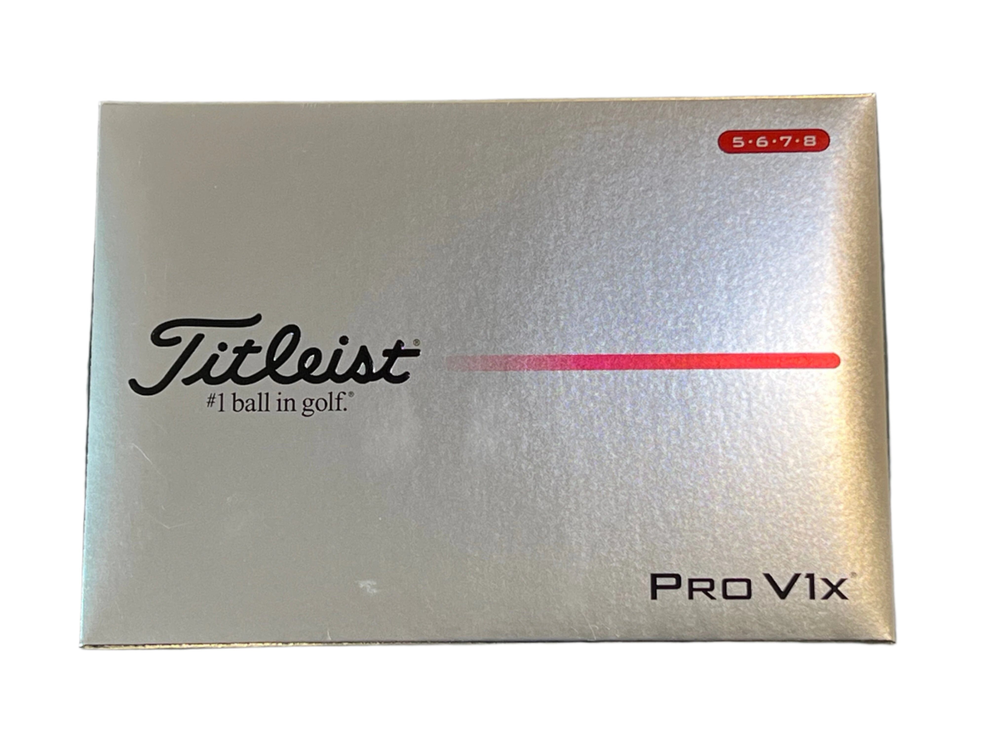 Titleist Pro V1x 2025 Golf Balls Golf Balls Titleist Box/12 High Numbers White