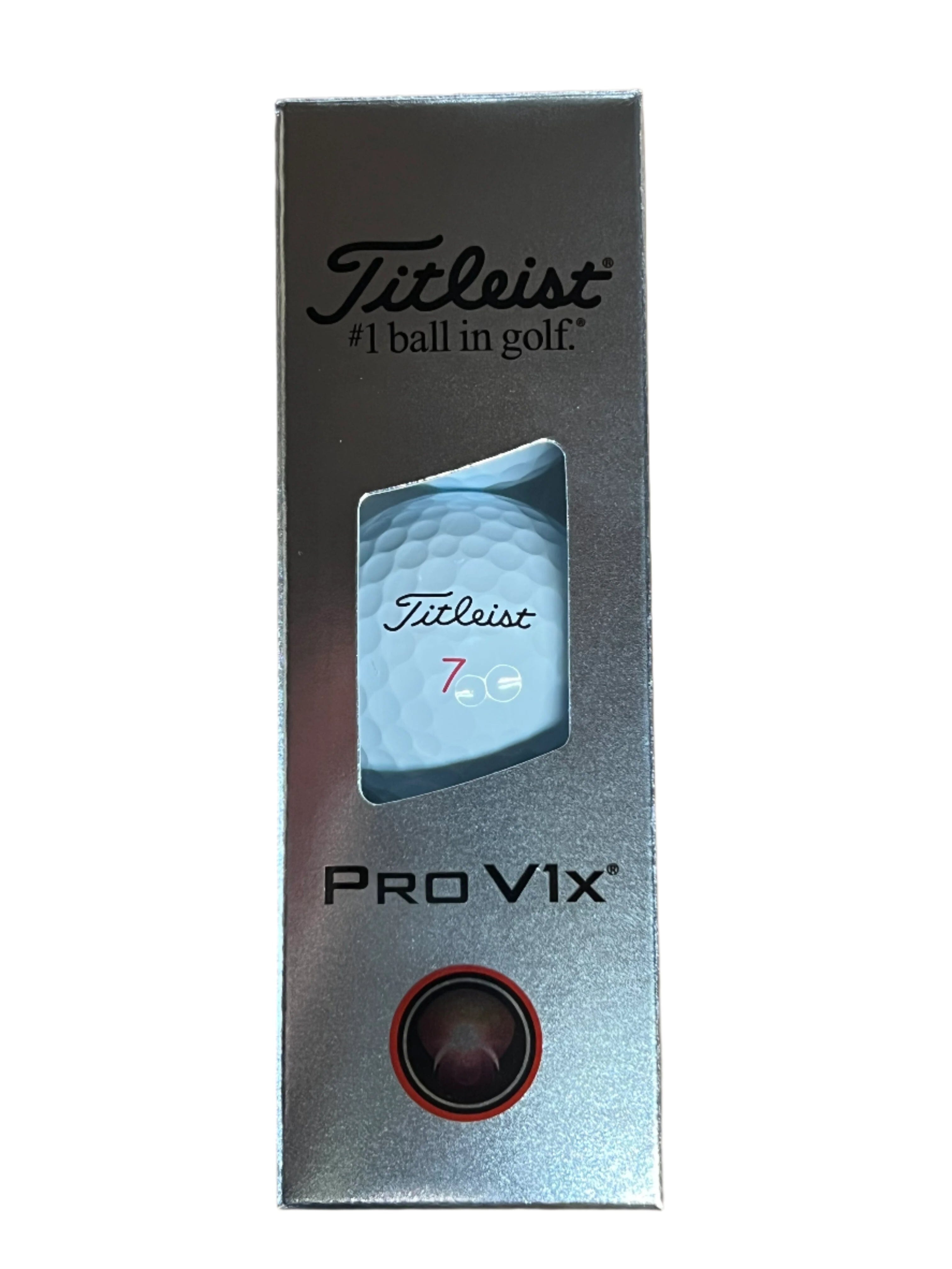Titleist Pro V1x 2025 Golf Balls Golf Balls Titleist Sleeve/3 High Numbers White