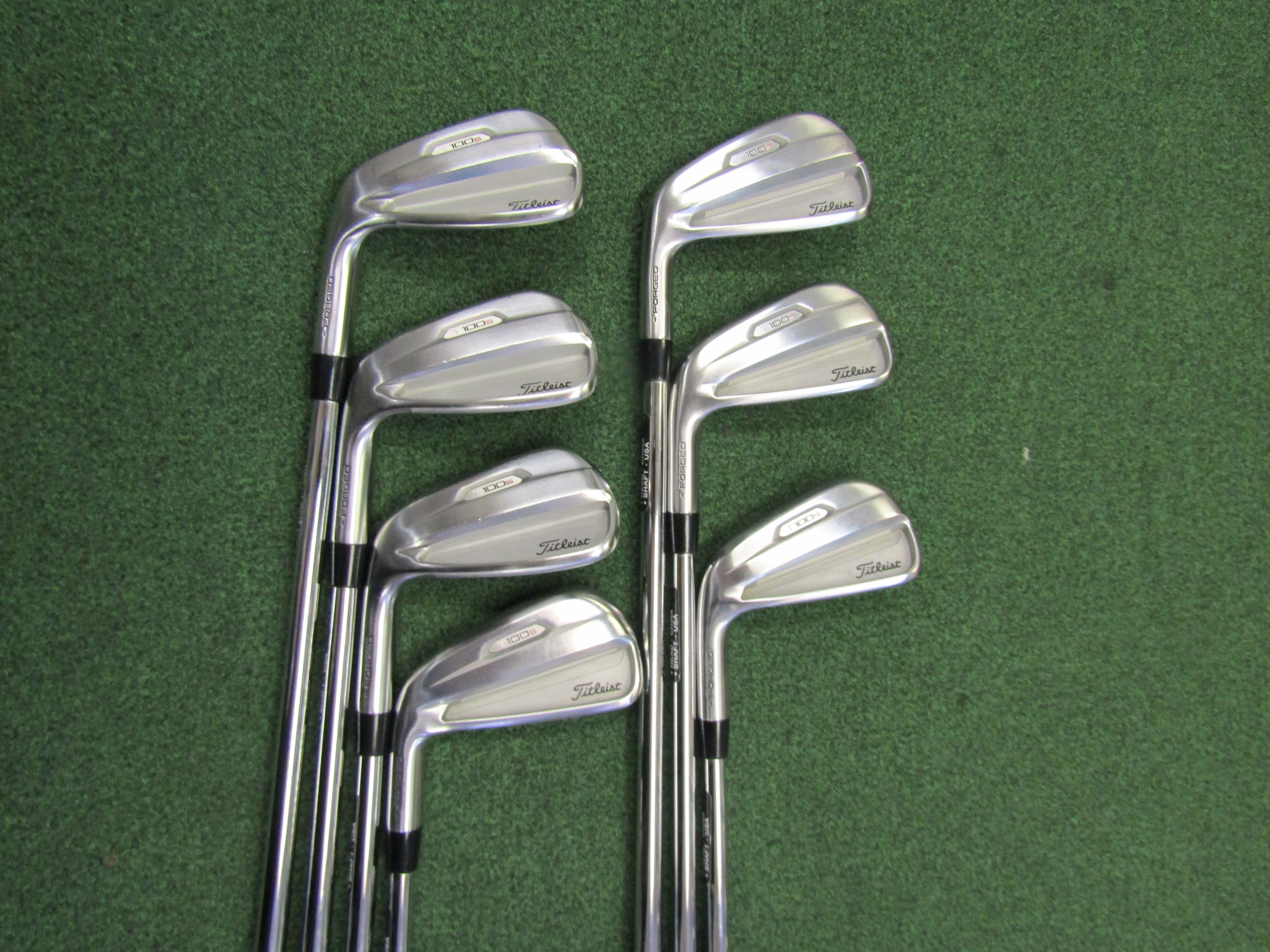 Titleist T100S #4-PW 7pc. Iron Set Stiff Flex Steel Men's Left Pre-Owned Iron Sets Titleist