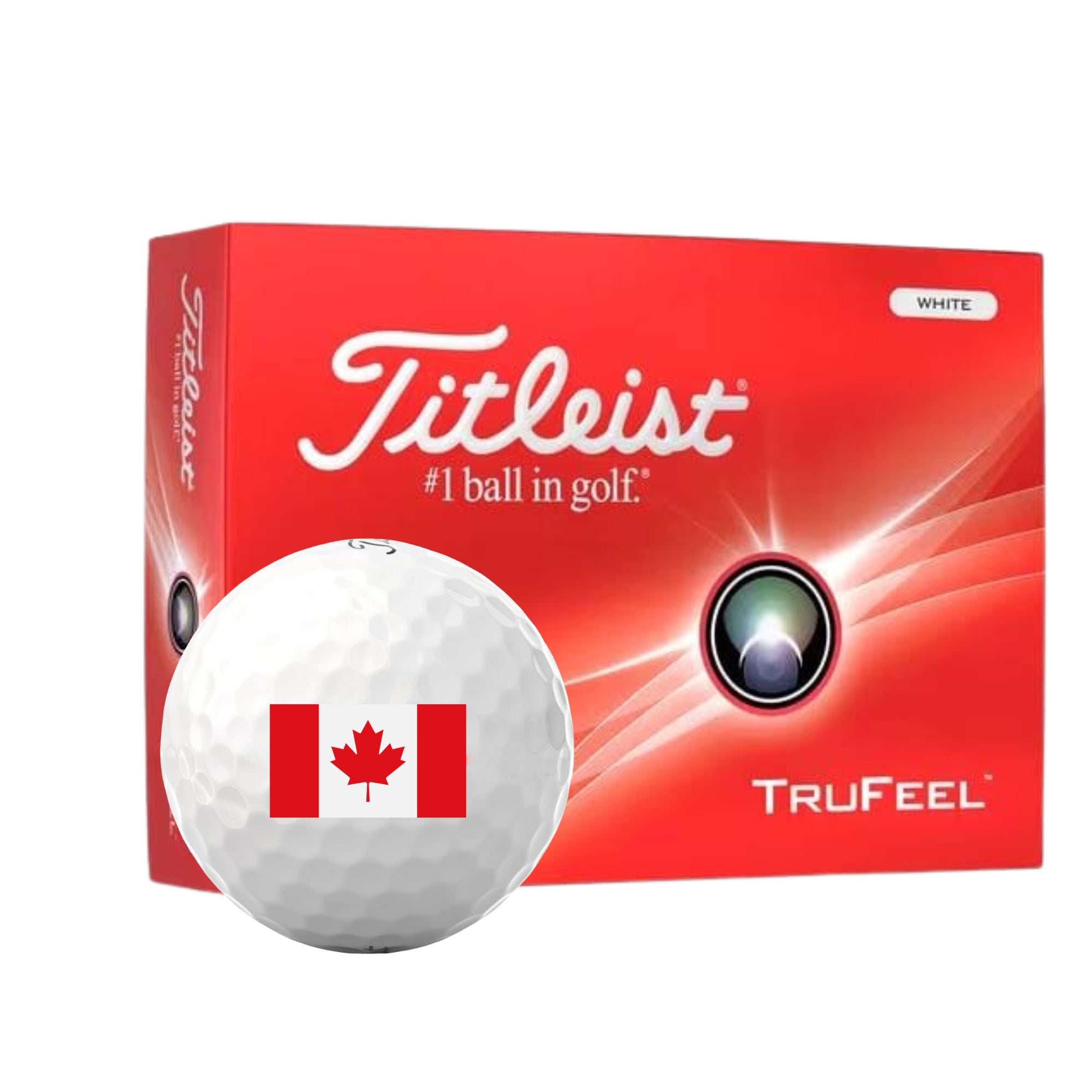 Titleist Trufeel 2024 Canada Day Special Golf Balls Golf Balls Titleist Box/12