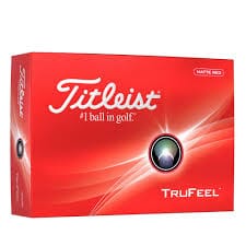 Titleist Trufeel 2024 Golf Balls Golf Balls Titleist Box/12 Matte Red