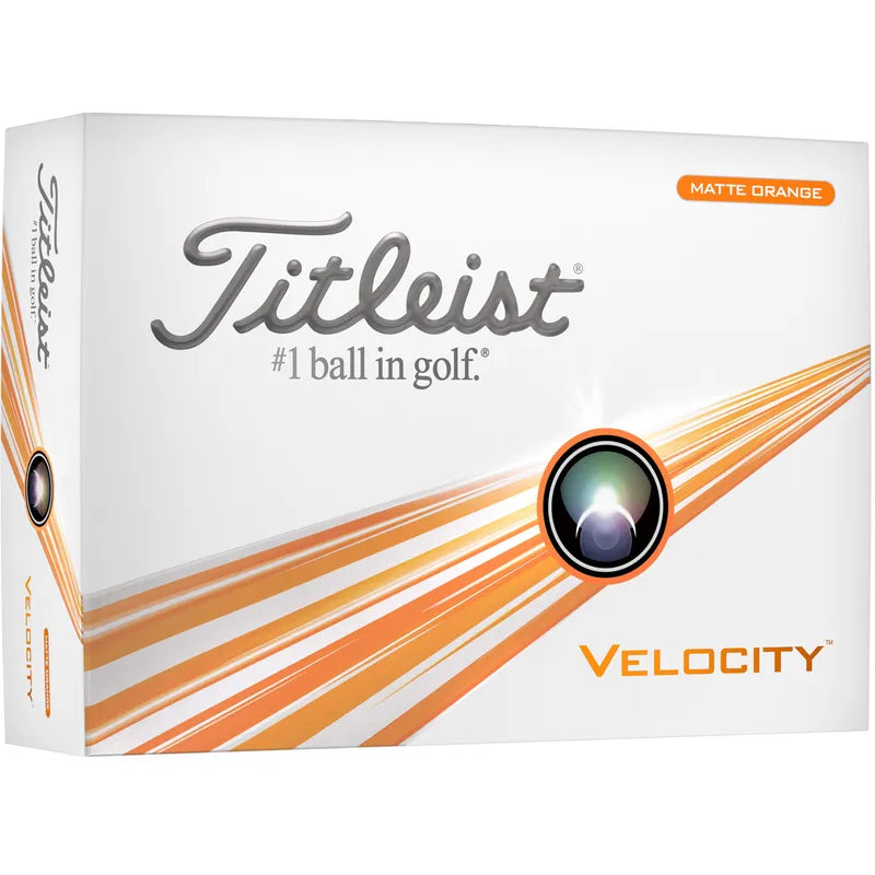 Titleist Velocity Golf Balls '24 Golf Stuff - Save on New and Pre-Owned Golf Equipment Matte Orange Box/12