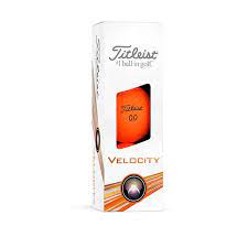 Titleist Velocity Golf Balls '24 Golf Stuff - Save on New and Pre-Owned Golf Equipment Matte Orange Sleeve/3
