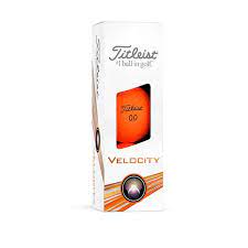 Titleist Velocity Golf Balls '24 Golf Stuff - Save on New and Pre-Owned Golf Equipment Matte Orange Sleeve/3 