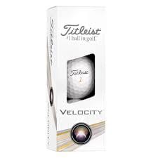Titleist Velocity Golf Balls '24 Golf Stuff - Save on New and Pre-Owned Golf Equipment White Sleeve/3