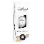 Titleist Velocity Golf Balls '24 Golf Stuff - Save on New and Pre-Owned Golf Equipment White Sleeve/3 