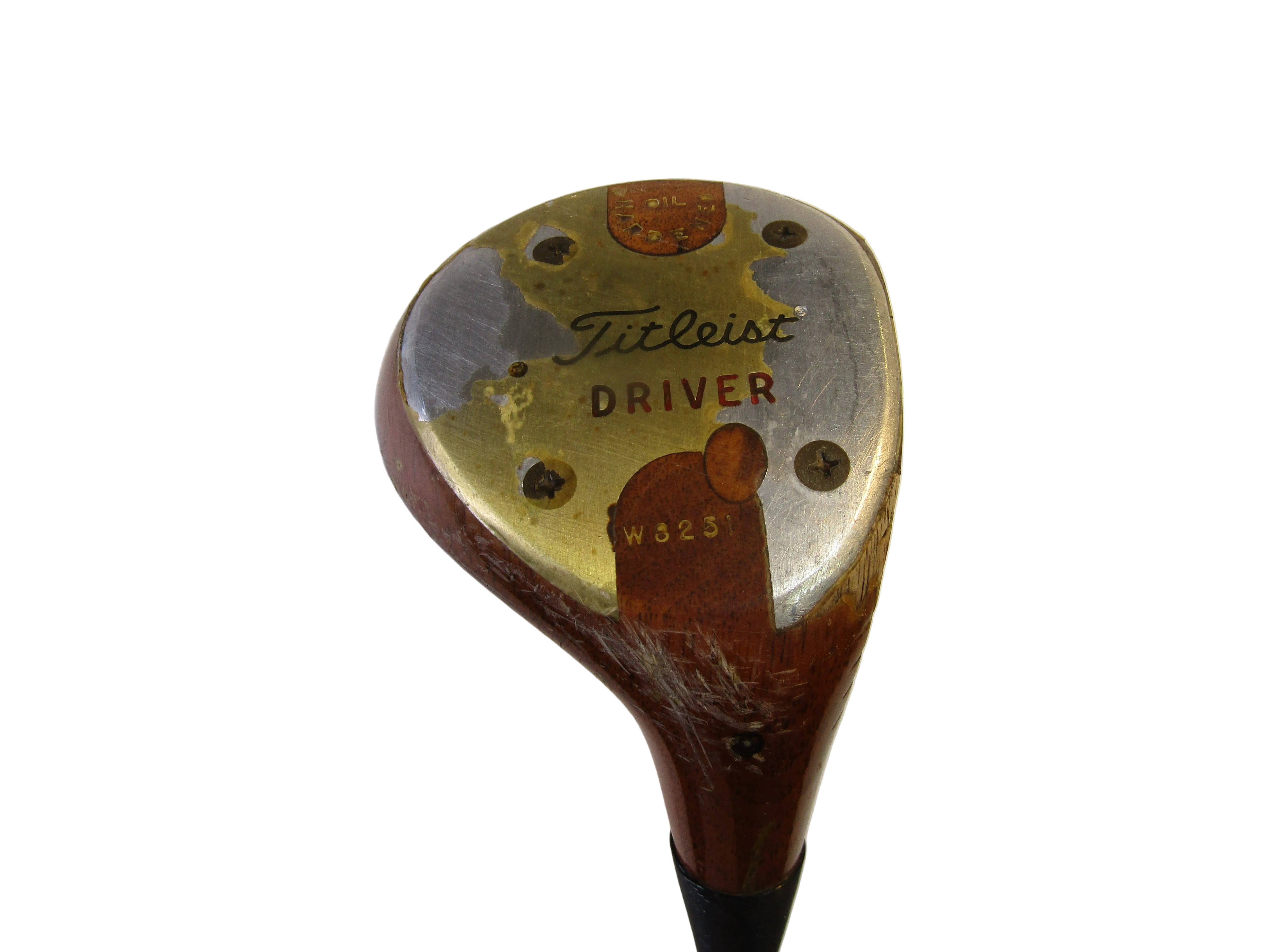 Vintage Titleist Persimmon Driver Stiff Flex Steel Men's Right Premium Vintage Golf Titleist