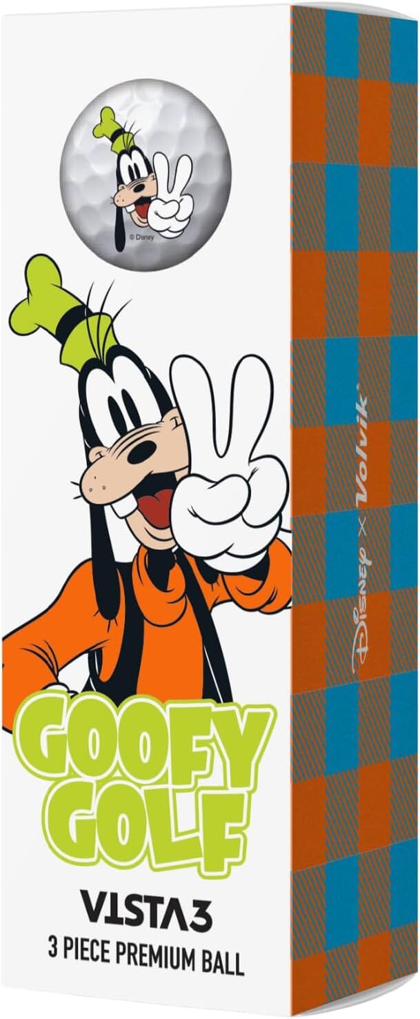 Volvik Vista 3 Disney Goofy Edition Box/12 Golf Balls Golf Balls Volvik