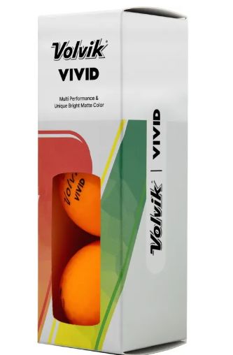 Volvik Vivid 2024 Golf Balls Golf Balls Volvik Orange Sleeve/3