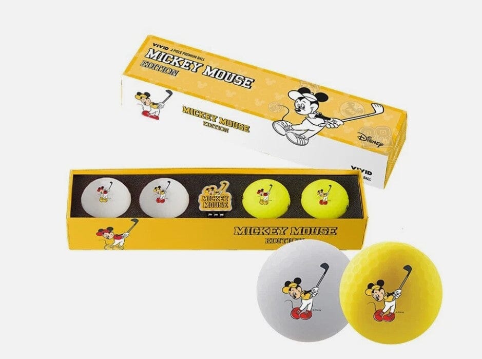 Volvik Vivid Disney Mickey Mouse Edition 4pc Golf Ball Set Golf Balls Volvik Assorted