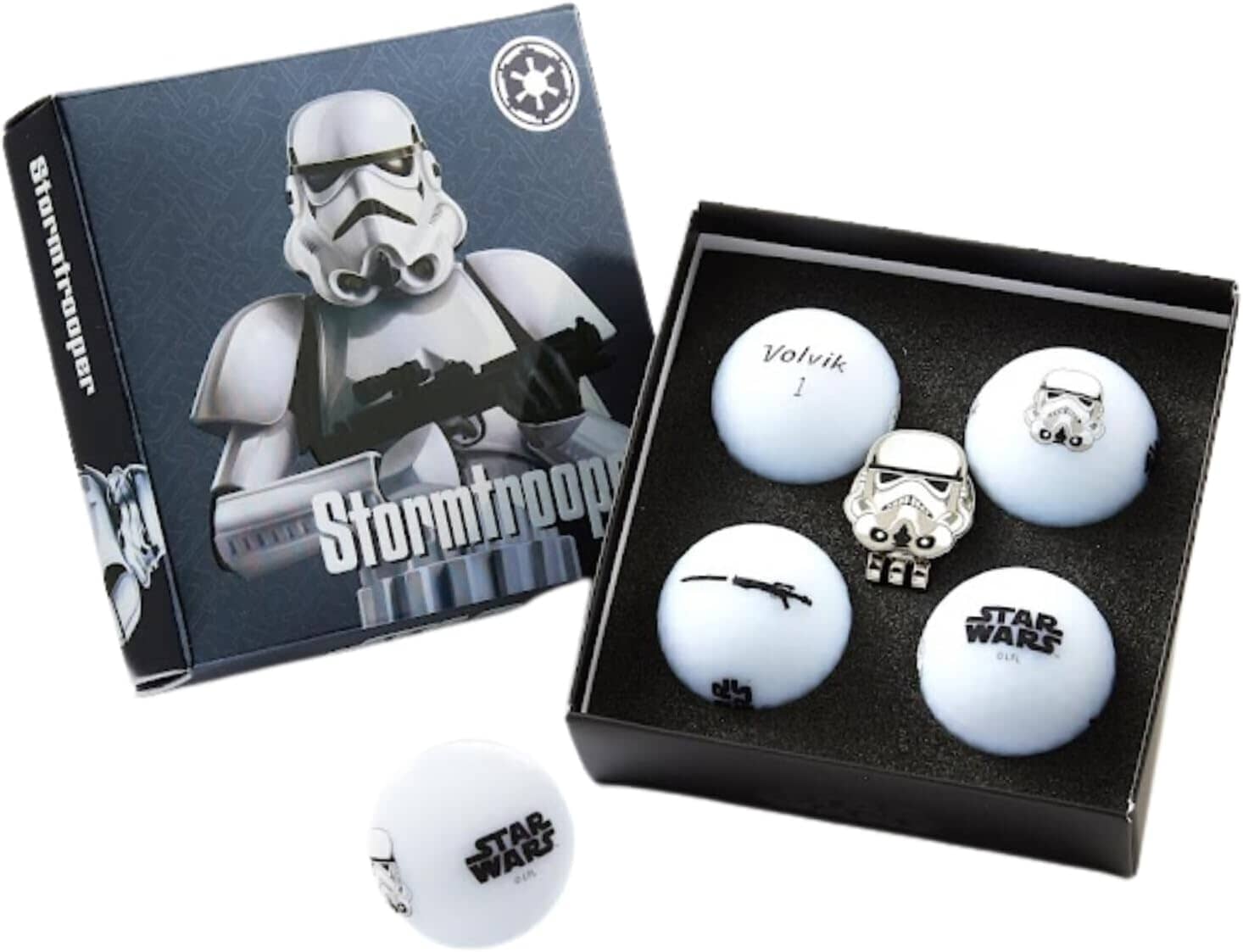 Volvik Vivid Soft Star Wars 4pc Golf Ball Gift Set Stormtrooper Golf Balls Volvik Stormtrooper